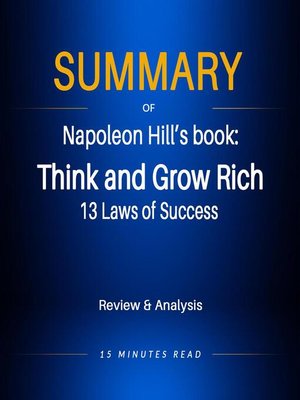 cover image of Summary of Napoleon Hill's book